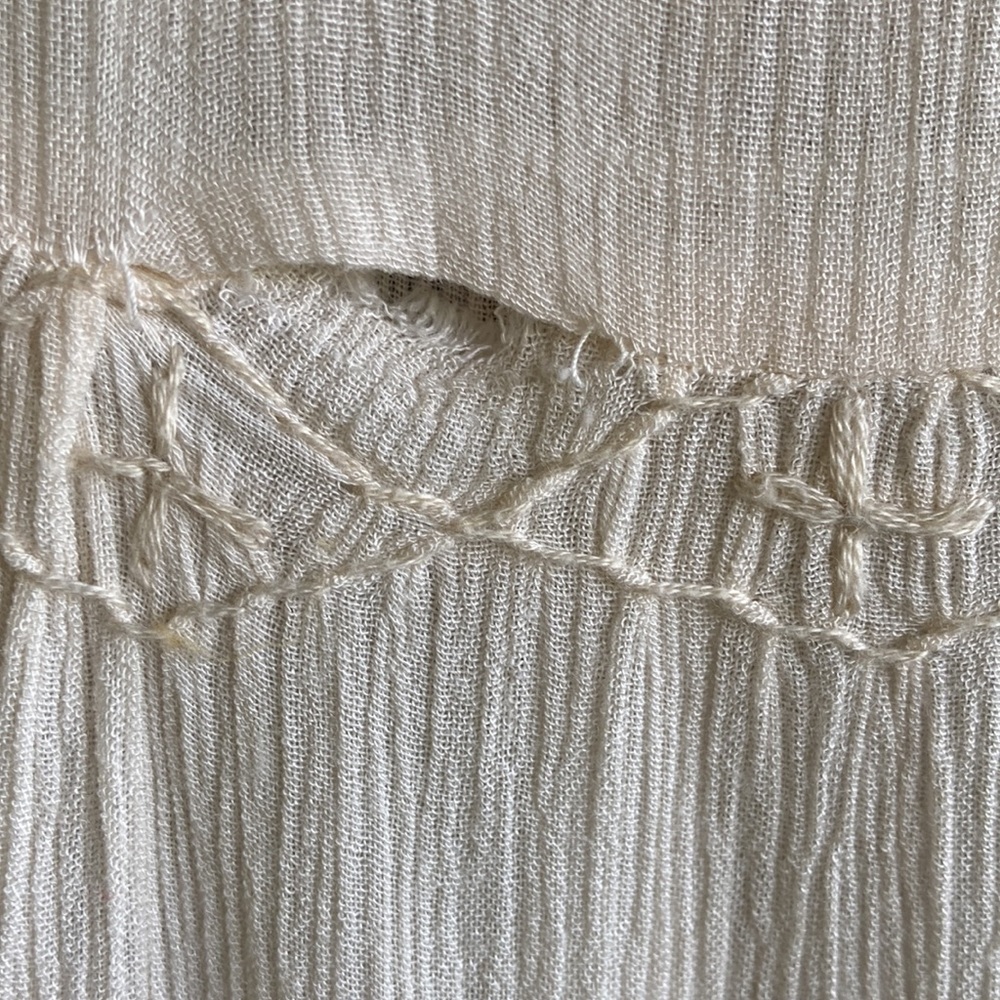 90s/ vtg Anthropologie tiered prairie babydoll dress - Picture 10 of 16